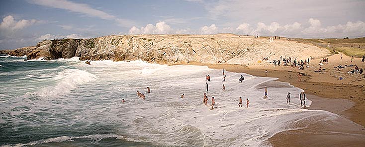 Panorama de la plage de Port Bara